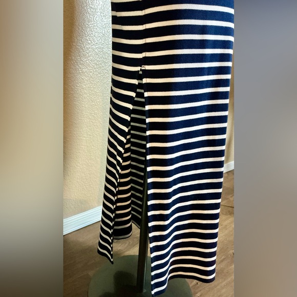 Universal Thread Navy & White Striped Maxi Dress – Sleeveless Bodycon – XL – NWT - Picture 6 of 9